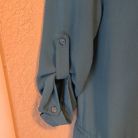 Naked Zebra Turquoise Mini Dress - Picture 2 of 6